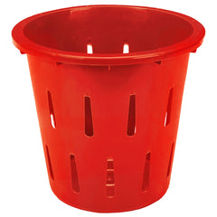 Red 12" Diameter x 13" Tall 1/2 Bushel Container - 007678RED