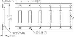Kinedyne 10' Series A Aluminum Horizontal Logistic Track by Kinedyne for trailer cargo securement and tie-down points