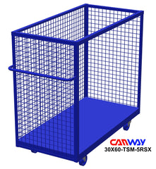 Three-Sided Mesh Box Cart