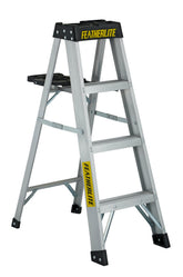 FEATHERLITE 3404 4′ EXTRA-HEAVY DUTY ALUMINUM STEPLADDER