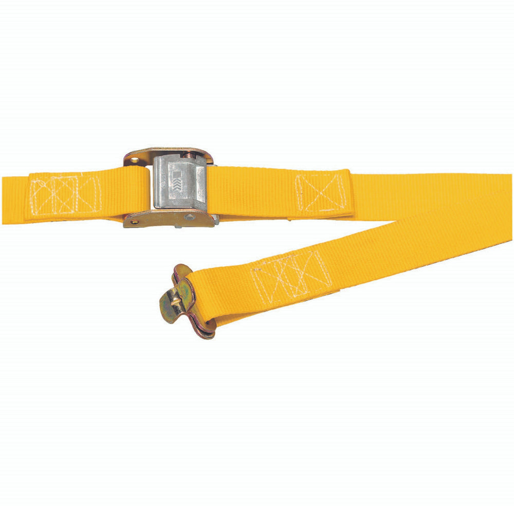 Kinedyne 1 3/4" by 12' Butterfly Logistic Cam Buckle Strap with Series F butterfly fittings by Kinedyne, used for cargo tie-down