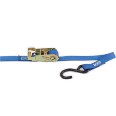 Kinedyne 1 inch by 15 foot Heavy-Duty Vinyl Coated S Hook Ratchet Utility Strap by Kinedyne, used for securing small cargo