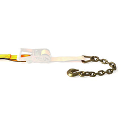 Kinedyne 2" Chain Anchor Ratchet Strap Replacement Fixed End by Kinedyne showing webbing and chain anchor
