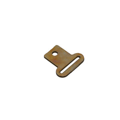 Kinedyne 1" Strap End Bolt Plate showing zinc-plated heat-treated carbon steel anchor plate for trailer strap securement