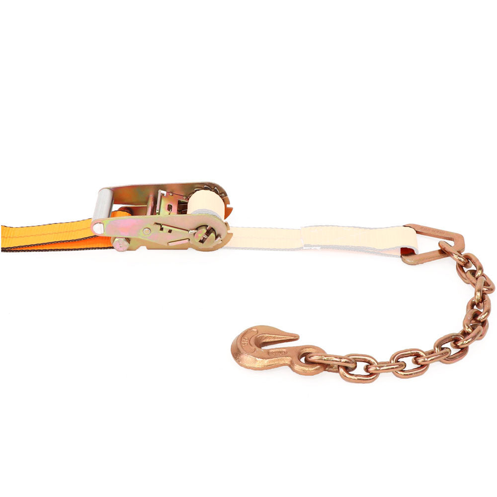 Kinedyne 2" Chain Anchor Ratchet Strap Replacement Fixed End w/ Ratchet by Kinedyne, durable chain anchor and ratchet assembly for cargo tie-downs