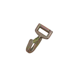 Kinedyne 2" Forged Twisted Snap Hook by Kinedyne, zinc-plated forged snap hook for 2-inch webbing, industrial tie-down