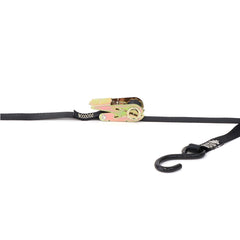 Kinedyne 1" by 15' Vinyl Coated S Hook Ratchet Utility Strap by Kinedyne for cargo tie-down and securement