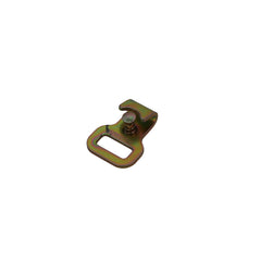 Kinedyne 1" Flat Hook w/ Keeper industrial tie-down hook by Kinedyne for 1-inch webbing, heat-treated carbon steel, spring keeper