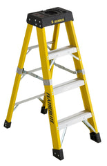 FEATHERLITE 6404 4′ EXTRA-HEAVY DUTY FIBERGLASS STEPLADDER