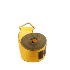 Kinedyne 4" by 30' Delta Ring Winch Strap by Kinedyne, heavy-duty 4-inch polyester tie-down strap for industrial cargo securement
