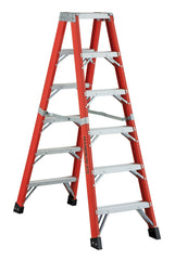 FEATHERLITE 6606-AA 6′ SUPER-HEAVY DUTY FIBERGLASS STEPLADDER