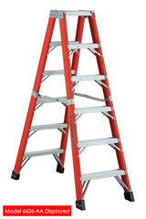 FEATHERLITE 6604-AA 4′ SUPER-HEAVY DUTY FIBERGLASS STEPLADDER