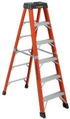 FEATHERLITE 6806-AA 6′ SUPER-HEAVY DUTY FIBERGLASS STEPLADDER