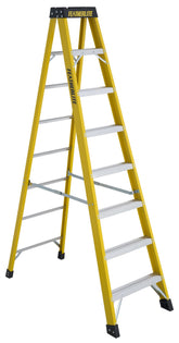 FEATHERLITE 6908 8′ EXTRA-HEAVY DUTY FIBERGLASS STEPLADDER