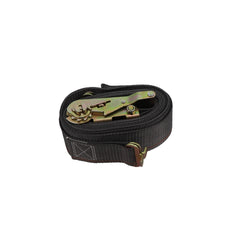 Kinedyne 2" by 16' Butterfly Logistic Ratchet Strap by Kinedyne showing ratchet, 1831 Series F butterfly fittings, and grey 4900G webbing