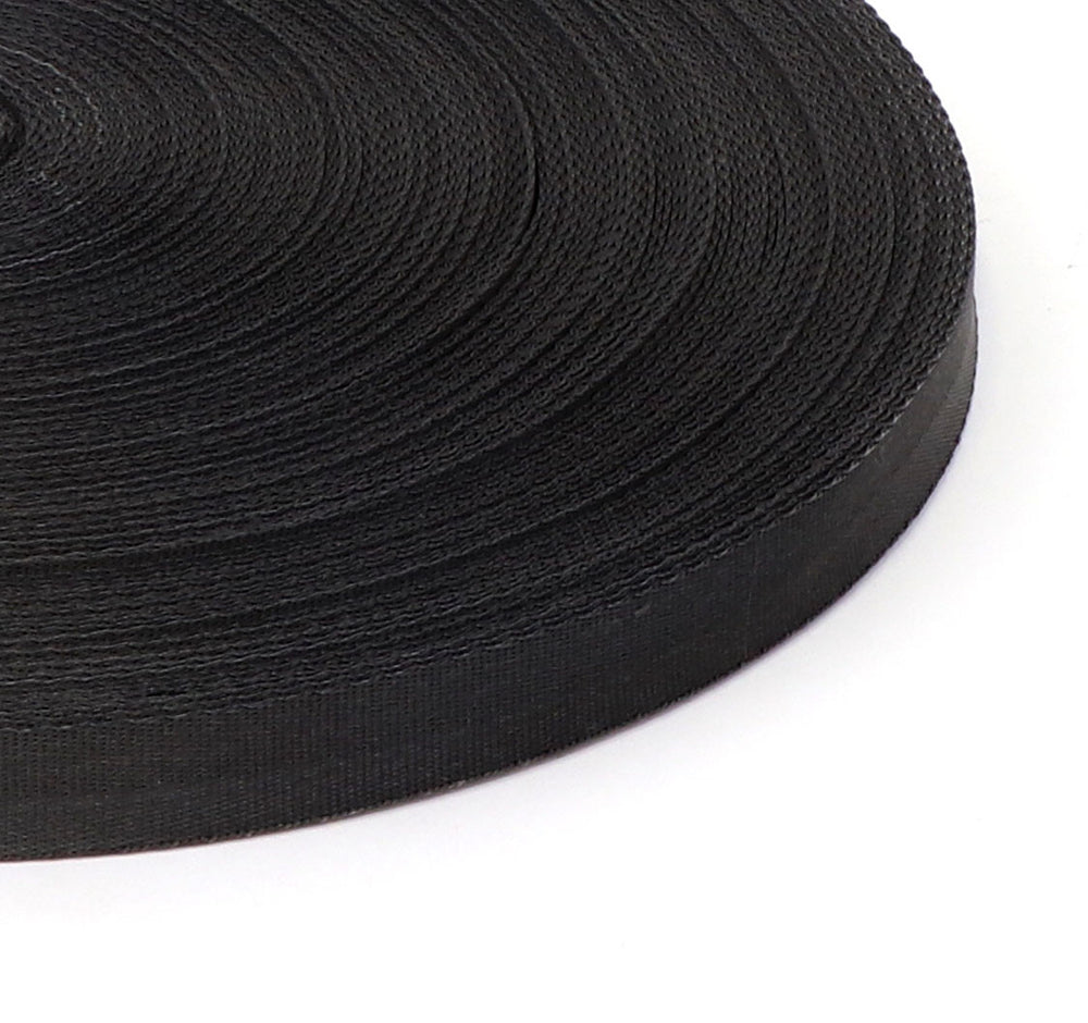 Kinedyne Bulk 1 inch Black Polyester Web industrial webbing roll for cargo securement and tie-down applications