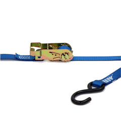 Kinedyne 1" by 9' Heavy-Duty S Hook Ratchet Utility Strap by Kinedyne, vinyl-coated S hook and ratchet, 1" x 9' strap