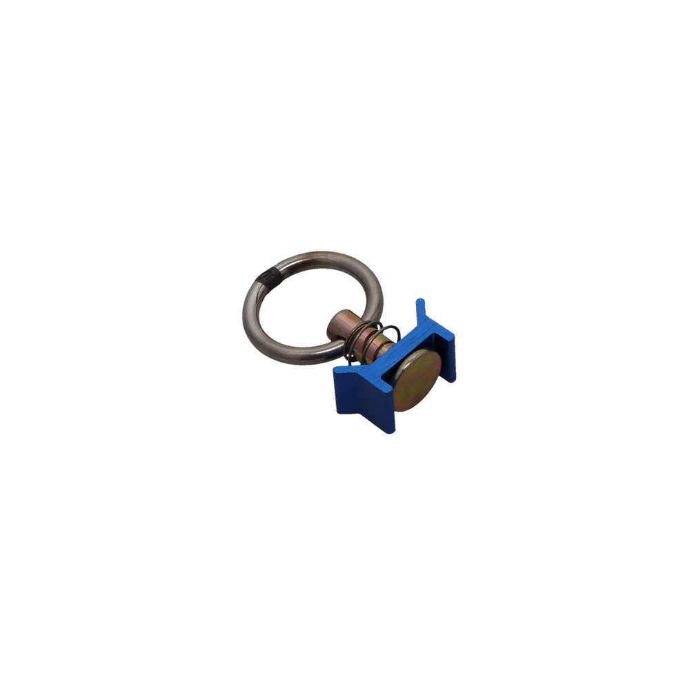 Kinedyne Pair of Series L Single Stud Securement Point Fittings w/ Rings by Kinedyne, durable heat-treated carbon steel tie-down anchors