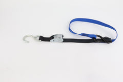Kinedyne Pair of 1 inch by 6 foot S Hook Cam Buckle Straps showing webbing, cam buckle and S hooks