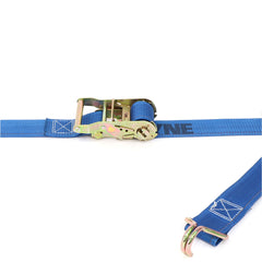 Kinedyne 2" by 20' Narrow Wire Hook Logistic Ratchet Strap by Kinedyne, industrial tie-down strap with narrow wire hooks and ratchet