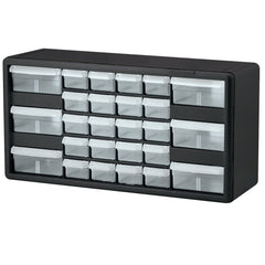 Black 20" Plastic Storage Cabinet w/ 26 Drawers - A10126E06