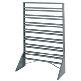Grey 36"x20"x53" 1-Sided 16 Rail Bin Rack - A30008M