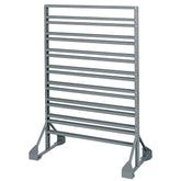 Grey 36" x 20" x 53" 2-Sided Rail Bin Rack - A30016M