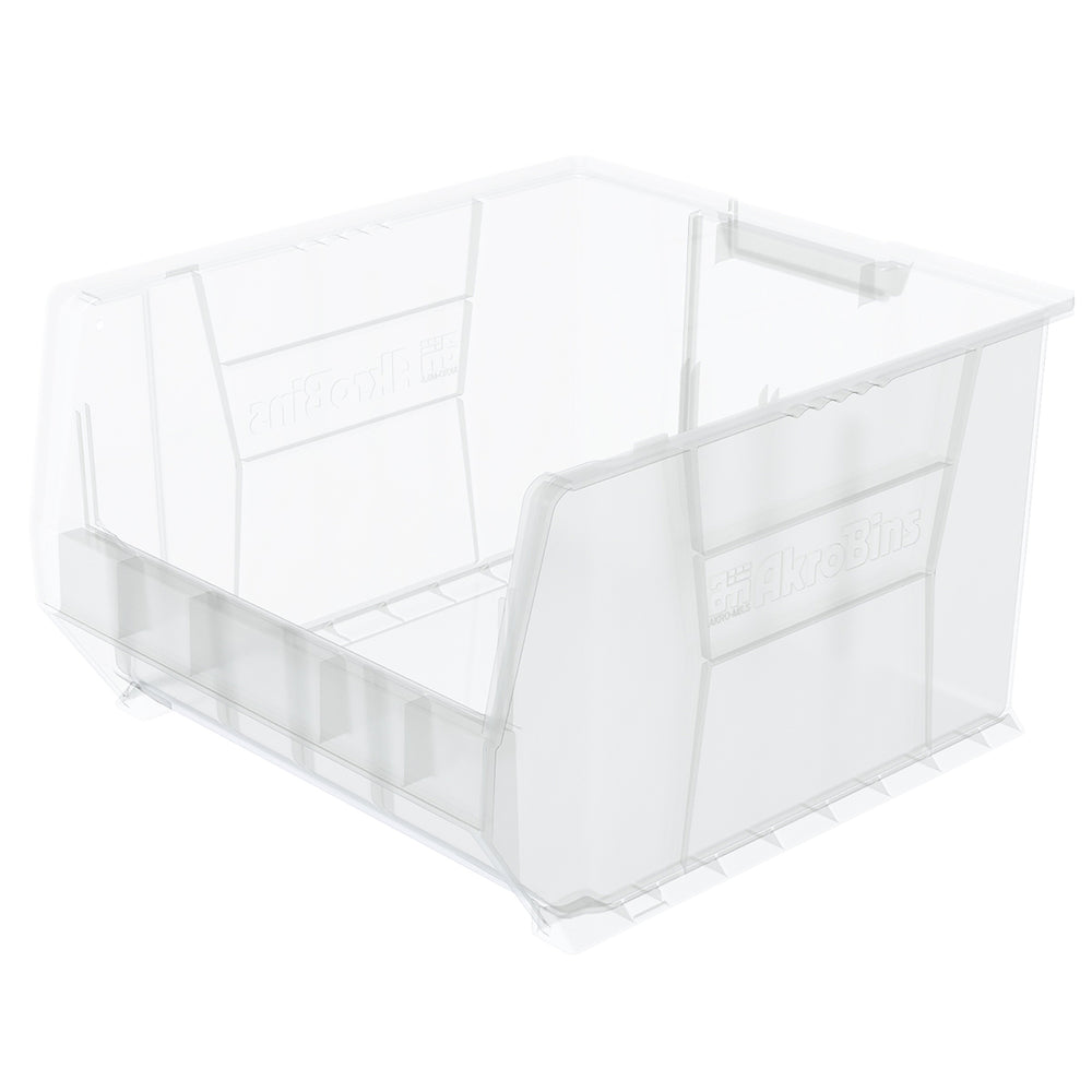 Clear 20" x 18-1/8" x 12" Stacking Shelf Bin by FarrellPack