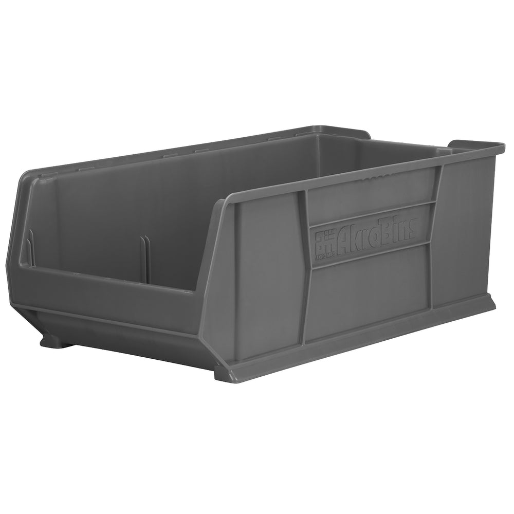 Grey Stacking Shelf Bin by FarrellPack