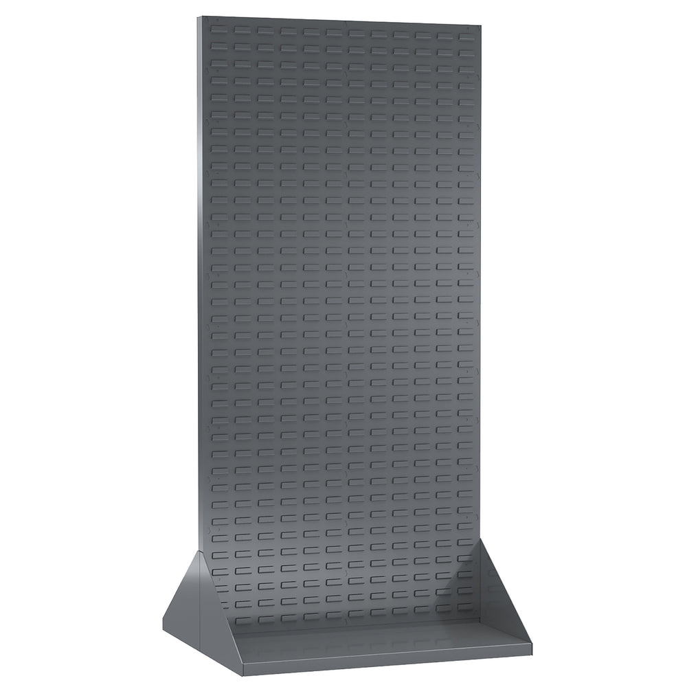 Grey Double Sided Louvered Floor Rack by FarrellPack