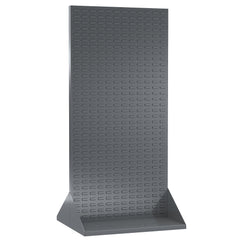 Grey Double Sided Louvered Floor Rack 35-3/4" x 32" x 75" - A30653M