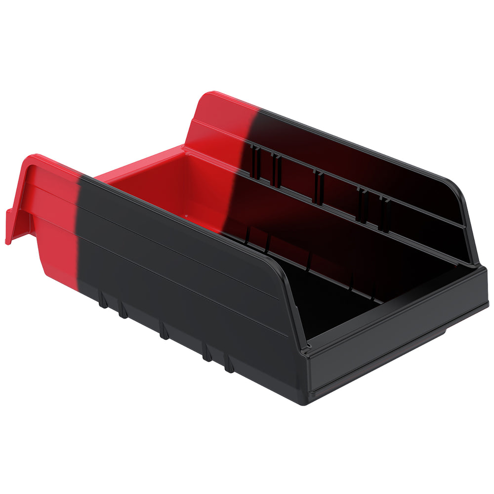 Black/Red 11-5/8" x 6-5/8" x 4" Indicator Bin by FarrellPack