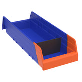 Blue/Orange 17-7/8" x 6-5/8" x 4" Indicator Bin - A36468BLU