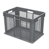Grey Vented Side/Solid Base Container 23-3/4" x 15-3/4" x 16-1/8" - A37676E01