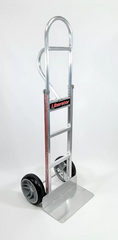 Straight Loop Vertical Grip Hand Truck with No Flat Wheels and Countersunk Nose Plate