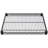 Black Epoxy 14" x 24" Wire Shelf - AK1424SHELFBLACK