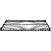 Black Epoxy 18" x 48" Wire Shelf - AK1848SHELFBLACK
