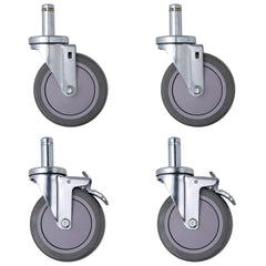 Wire Shelving with 5" Polyurethane Casters by FarrellPack - AK5CASTER2SB2S