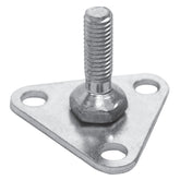 Steel Foot Plate for AK Series Posts by FarrellPack - AKFPCHROME