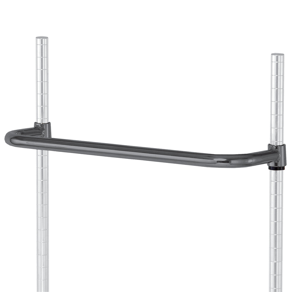 Grey Epoxy Wire Shelving with 12" Push Handle by FarrellPack