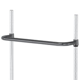 Grey Epoxy Wire Shelving with 12" Push Handle - AKPH12GREY