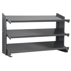 Grey 3-Shelf Single Sided Bench Rack by FarrellPack