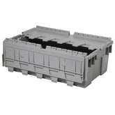 Grey 20" x 12" x 7" Attached Lid Container by FarrellPack - AR2012070201000