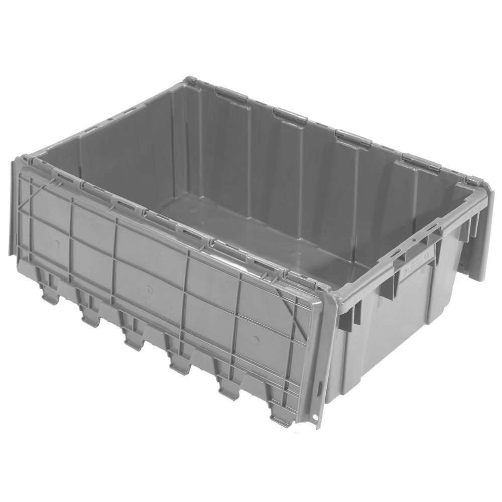 Grey 27"x17"x9" Attached Lid Container by FarrellPack