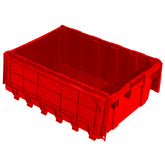 Red 27"x17"x9" Attached Lid Container - AR2717090202000