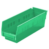 Green Shelf Bin 11-5/8" x 4-1/8" x 4" by FarrellPack - AW30120GREEN