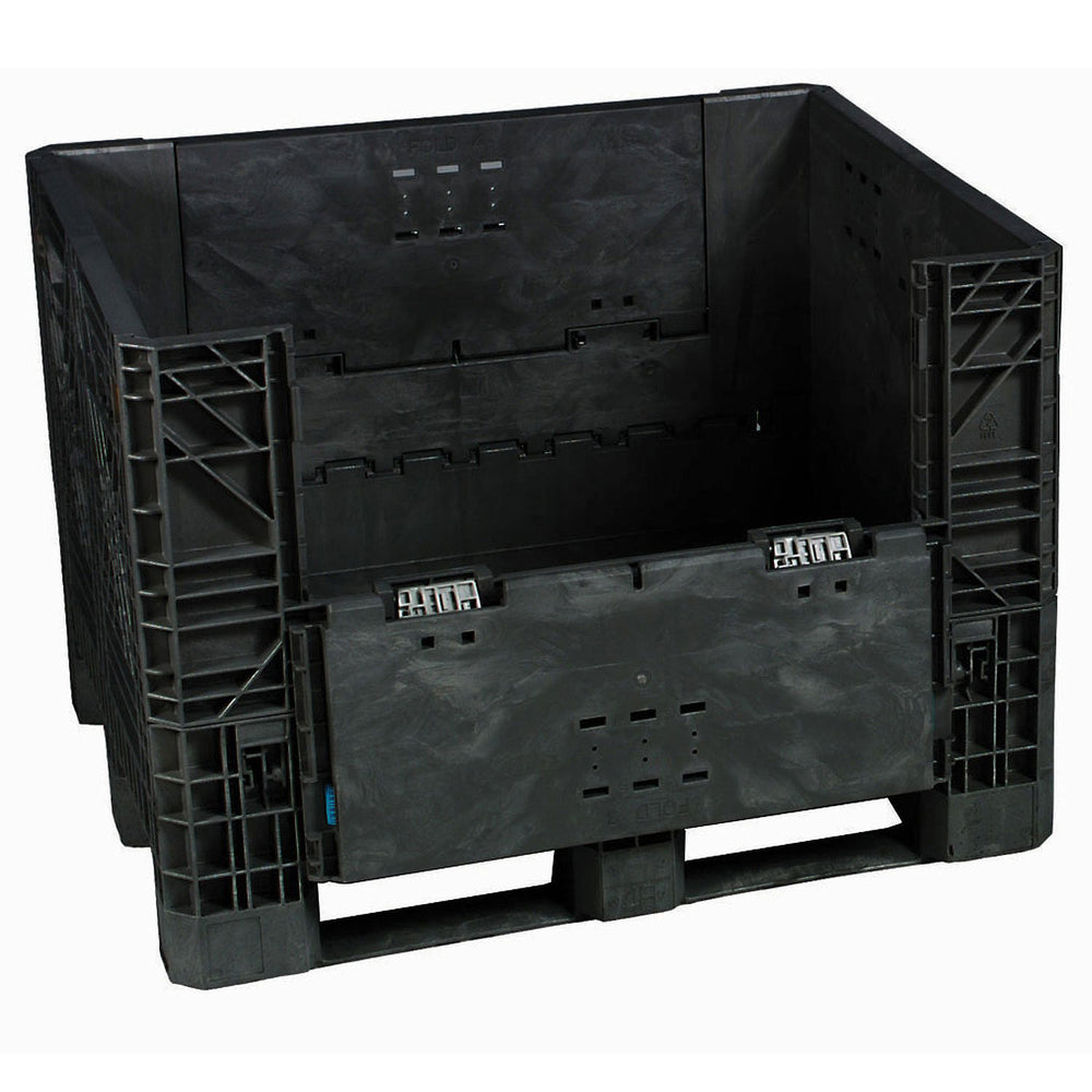 Black Collapsible Bulk Container 32"x30"x34" by FarrellPack