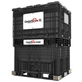 Black CenterFlow Bulk Container 56"x45"x74" by FarrellPack - CF5745740010500