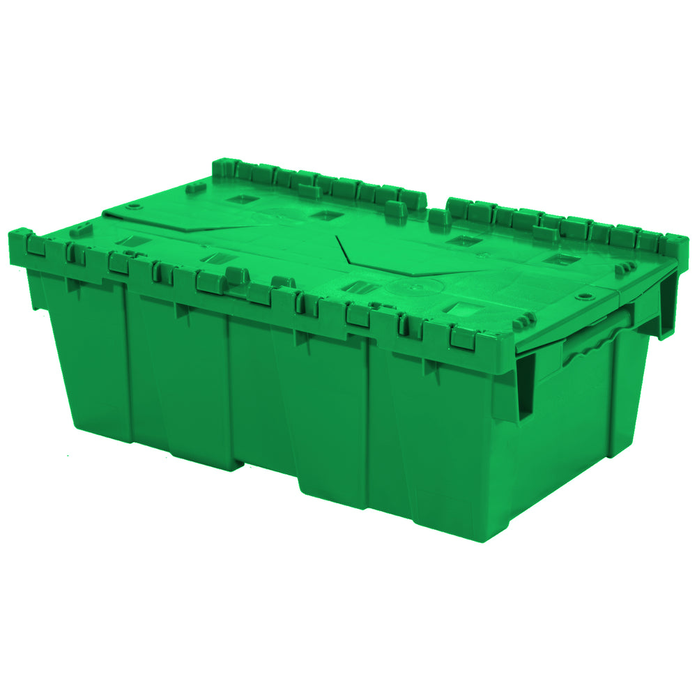 Green 20" x 12" x 7" Attached Lid Container by FarrellPack