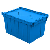 Blue 21" x 15" x 12" Attached Lid Container by FarrellPack - DC211512BLUE